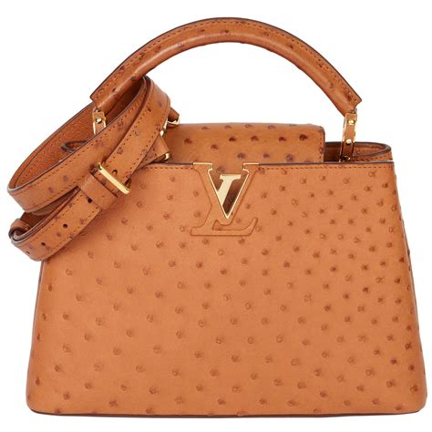 louis vuitton capucines ostrich|capucines bb handbags.